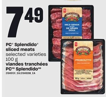 Independent Grocer Pc® splendido sliced meats, 100 g offer