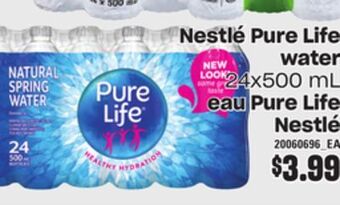 Independent Grocer Nestlé pure life water, 24x500 ml offer