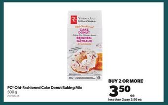 Real Canadian Superstore Pc® old-fashioned cake donut baking mix, 500 g offer