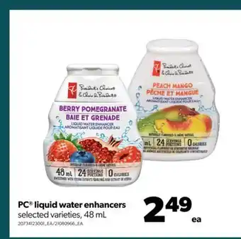 Real Canadian Superstore Pc® liquid water enhancers, 48 ml offer