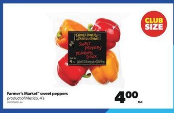 Real Canadian Superstore Farmer's market™ sweet peppers, 4's offer