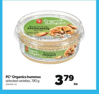 Real Canadian Superstore Pc® organics hummus, 190 g offer