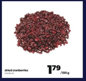 Real Canadian Superstore Dried cranberries offer