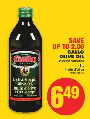 No Frills Gallo olive oil, 1 l offer