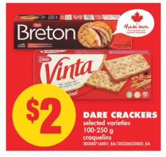 No Frills Dare crackers, 100-250 g offer