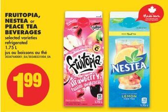 No Frills Fruitopia, nestea or peace tea beverages, 1.75 l offer