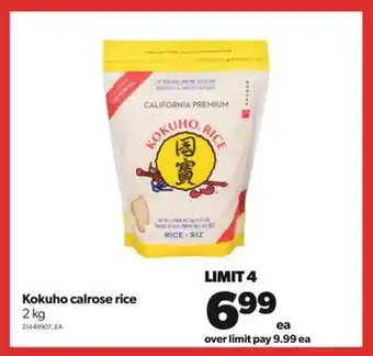 Real Canadian Superstore Kokuho calrose rice 2 kg offer