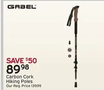 Atmosphere Gabel carbon cork hiking poles offer