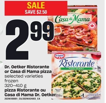 Independent City Market Dr. oetker ristorante or casa di mama pizza, 320-410 g offer