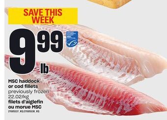 Independent City Market Msc haddock or cod fillets offer