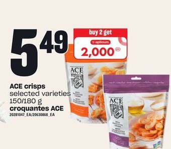 Independent City Market Ace crisps, 150/180 g offer