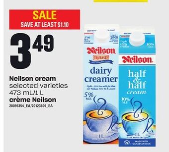 Valu-mart Crème neilson, 473 ml/1 l offer
