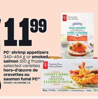 Valu-mart Hors-d'œuvre de crevettes ou saumon fumé pc offer