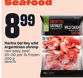 Zehrs Markets Marina del rey wild argentinian shrimp, 20-30 per lb, 300 g offer