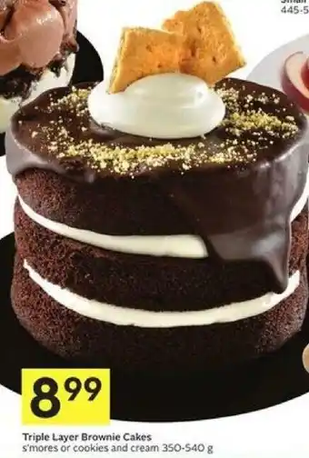 Foodland Triple Layer Brownie Cakes offer