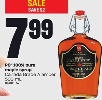 Zehrs Markets Pc® 100% pure maple syrup, 500 ml offer