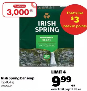 Real Canadian Superstore Irish spring bar soap offer