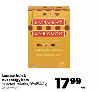 Real Canadian Superstore Larabar fruit & nut energy bars offer