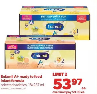 Real Canadian Superstore Enfamil a+ ready to feed infant formula offer
