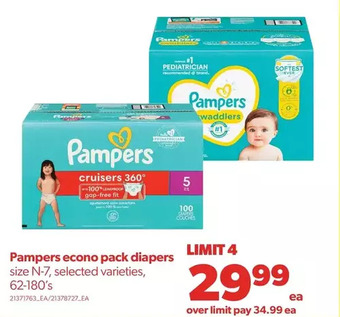 Real Canadian Superstore Pampers econo pack diapers offer