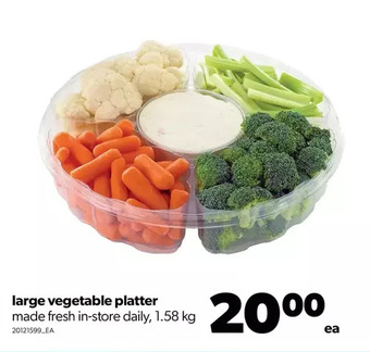 Real Canadian Superstore Large vegetable platter offer