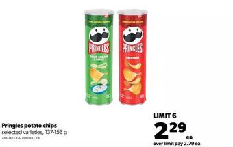 Real Canadian Superstore Pringles potato chips offer