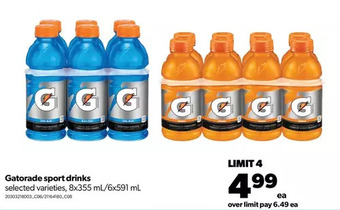 Real Canadian Superstore Gatorade sport drinks offer
