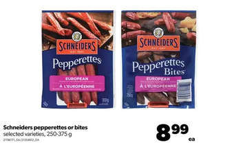 Real Canadian Superstore Schneiders pepperettes or bites offer
