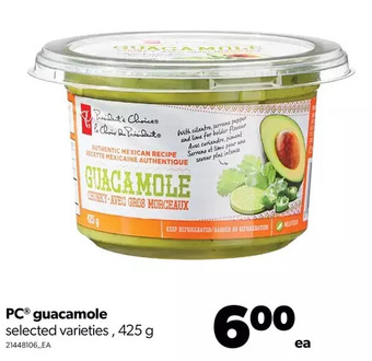 Real Canadian Superstore Pc guacamole offer