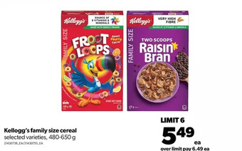 Real Canadian Superstore Kellogg's family size cereal offer