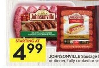 Foodland Johnsonville Sausage offer