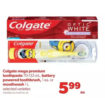 Real Canadian Superstore Colgate mega premium toothpaste, battery powered toothbrush or mouthwash offer