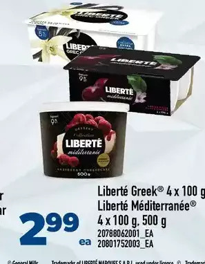 Real Canadian Superstore Liberté greek, liberté méditerranée offer