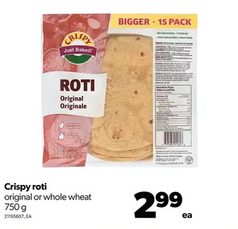 Real Canadian Superstore Crispy roti offer