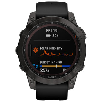 Best Buy Garmin fenix 7 sapphire solar 47mm smartwatch with hr monitor - carbon grey/black/titanium back offer