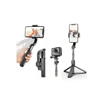 Best Buy Wingomart smartphone camera stabilizer l08 handheld with 360°auto balance anti shake with built-in remote wireless bluetooth  offer