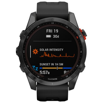 Best Buy Garmin fenix 7s solar 42mm smartwatch with heart rate monitor - slate grey/black/steel back offer