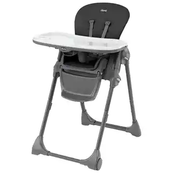 Best Buy Chicco polly space-saving foldable high chair with tray - black offer
