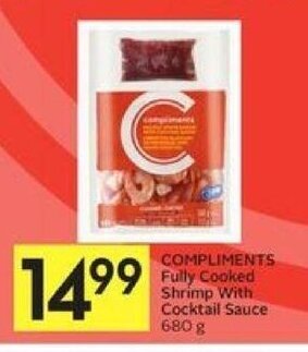 Foodland Compliments Fully Cooked Shrimp offer