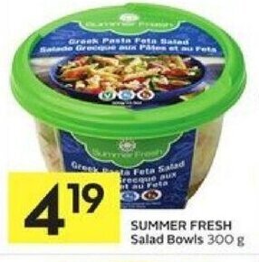 Foodland Summer Fresh Salad Bowls offer