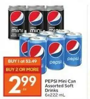 Foodland Pepsi Mini Can Assorted Soft Drinks offer