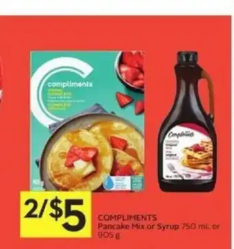 Foodland Compliments Pancake Mix or Syrup offer