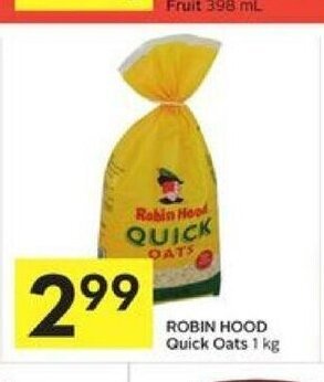 Foodland Robin Hood Quick Oats offer