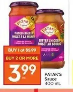Foodland Patak's Sauce offer