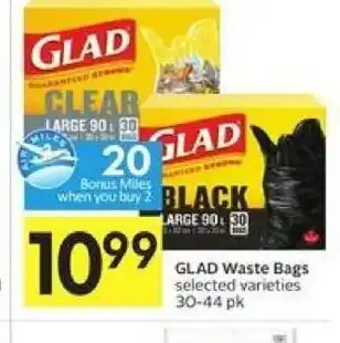 Foodland Glad Waste Bags offer