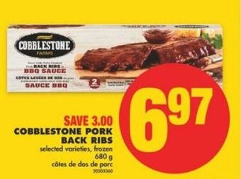 No Frills Cobblestone Pork Back Ribs offer