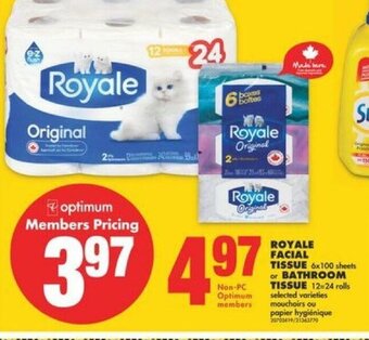 No Frills Royale Facial Tissue offer