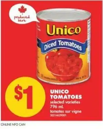 No Frills Unico Tomatoes offer