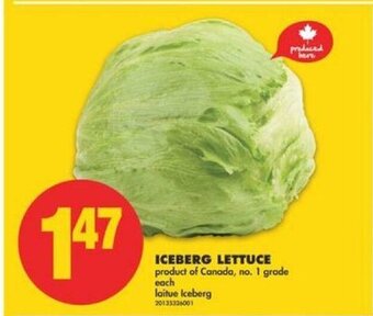 No Frills Iceberg Lettuce offer