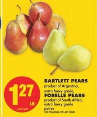 No Frills Bartlett Pears , Forelle Pears offer